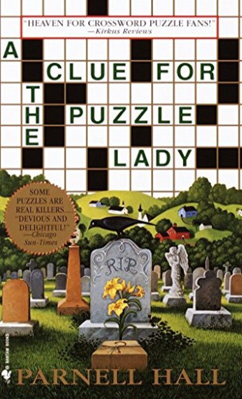 Book cover for "A Clue for the Puzzle Lady" by Parnell Hall