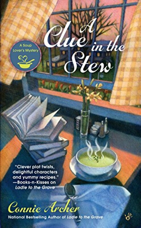 Book cover for "A Clue in the Stew" by Connie Archer