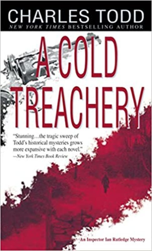 Book cover for "A Cold Treachery" by Charles Todd