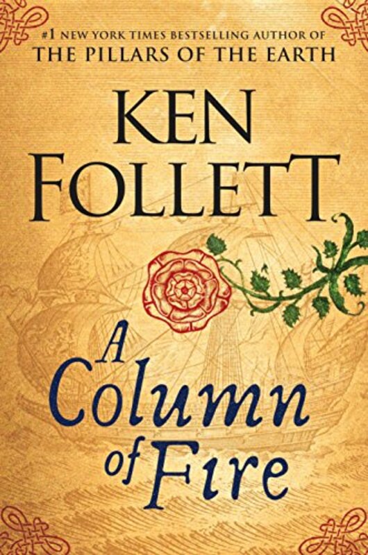 Book cover for "A Column of Fire" by Ken Follett