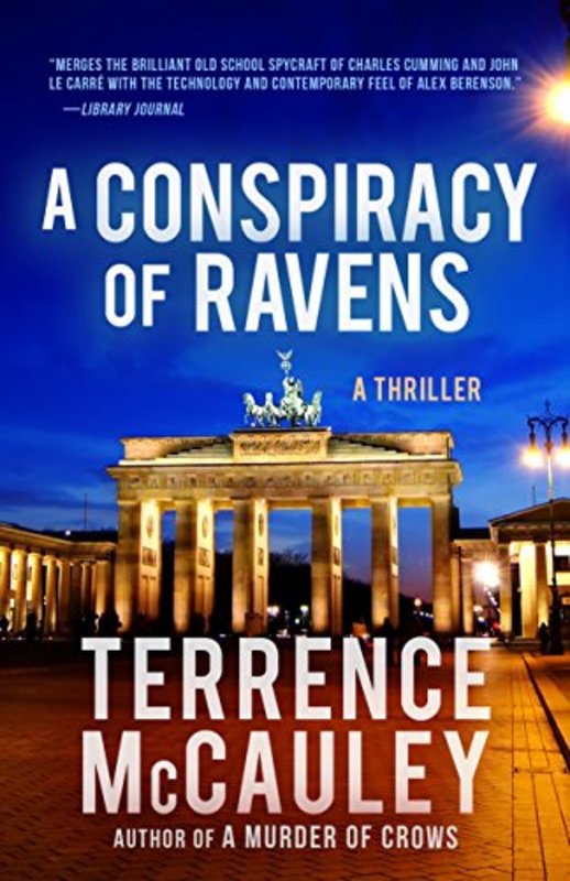 Book cover for "A Conspiracy of Ravens" by Terrence McCauley