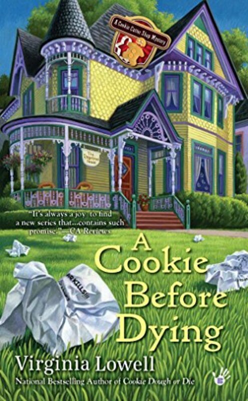 Book cover for "A Cookie Before Dying" by Virginia Lowell
