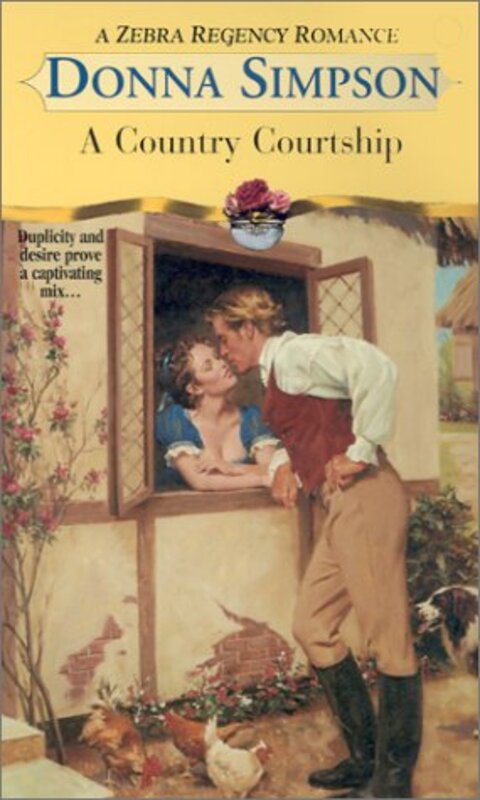 Book cover for "A Country Courtship" by Donna Lea Simpson