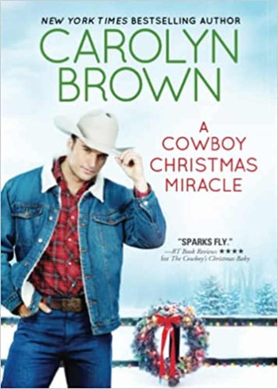 Book cover for "A Cowboy Christmas Miracle" by Carolyn Brown