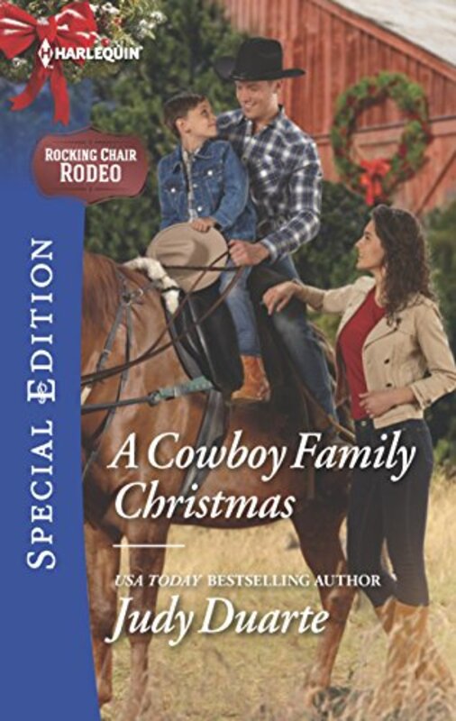 Book cover for "A Cowboy Family Christmas" by Judy Duarte