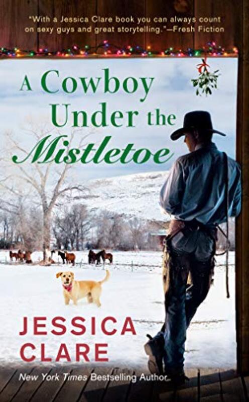 Book cover for "A Cowboy Under the Mistletoe" by Jessica Clare