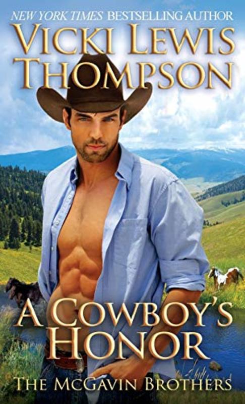 Book cover for "A Cowboy's Honor" by Vicki Lewis Thompson