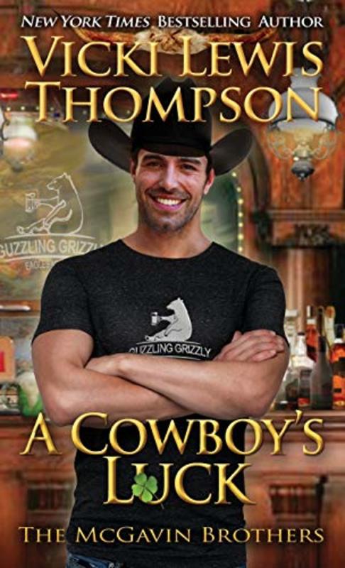 Book cover for "A Cowboy's Luck" by Vicki Lewis Thompson