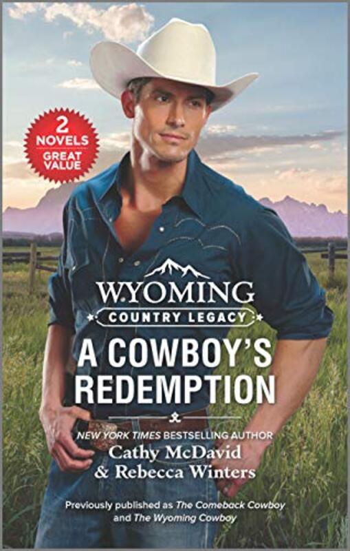 Book cover for "A Cowboy's Redemption" by Rebecca Winters