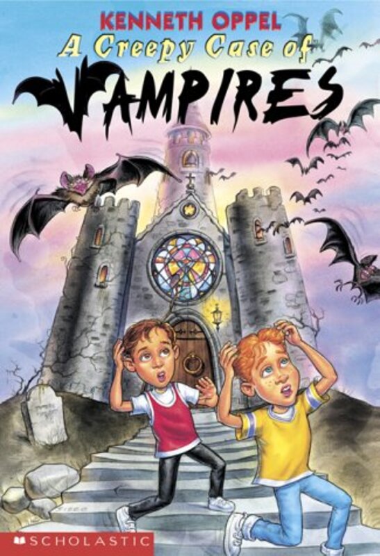 Book cover for "A Creepy Case of Vampires" by Kenneth Oppel