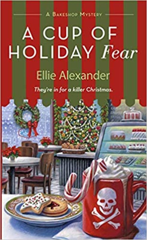 Book cover for "A Cup of Holiday Fear" by Kate Dyer Seeley