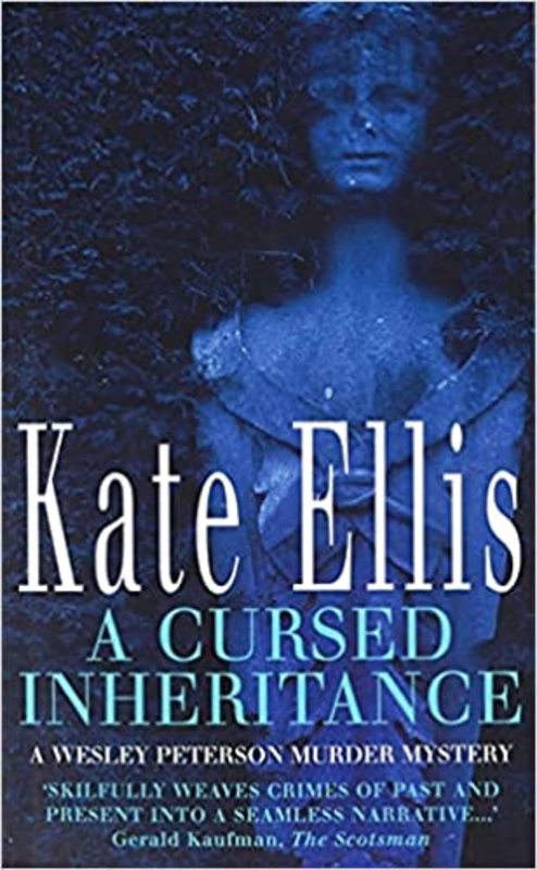 Book cover for "A Cursed Inheritance" by Kate Ellis