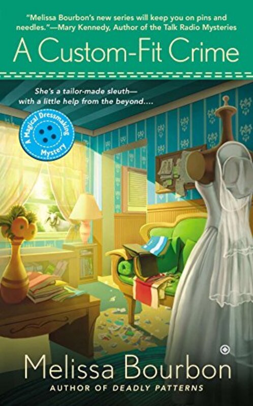 Book cover for "A Custom-Fit Crime" by Melissa Bourbon Ramirez