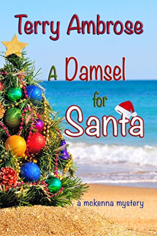 Book cover for "A Damsel for Santa" by Terry Ambrose