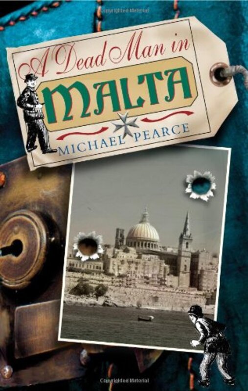 Book cover for "A Dead Man in Malta" by Michael Pearce