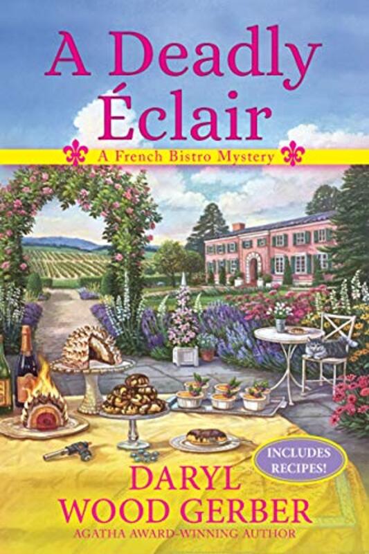 Book cover for "A Deadly Éclair" by Daryl Wood Gerber