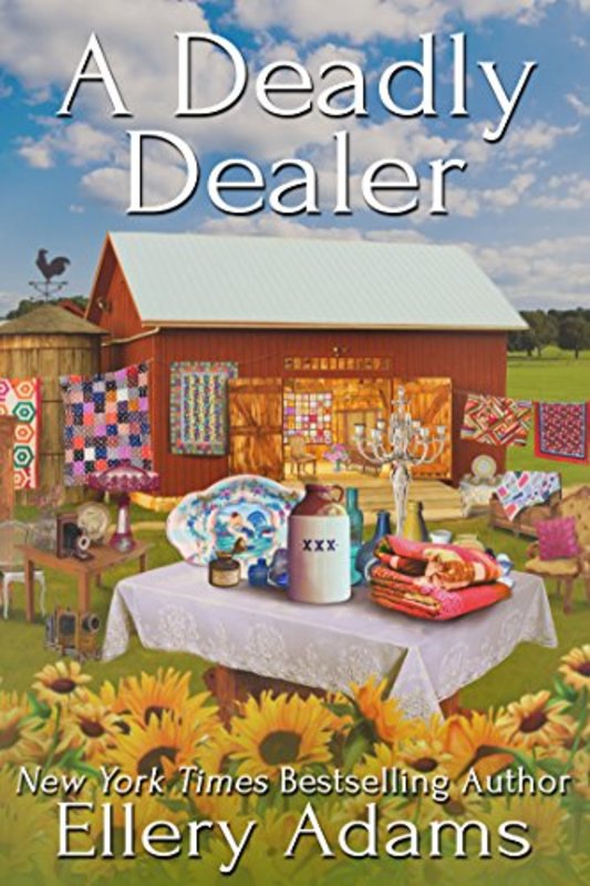 Book cover for "A Deadly Dealer" by Ellery Adams