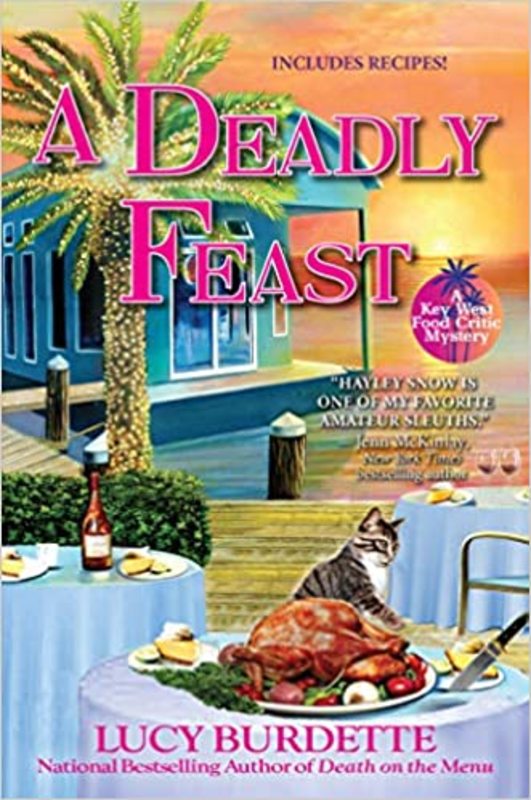 Book cover for "A Deadly Feast" by Lucy Burdette