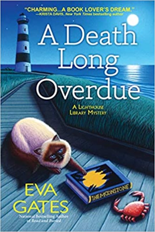 Book cover for "A Death Long Overdue" by Eva Gates