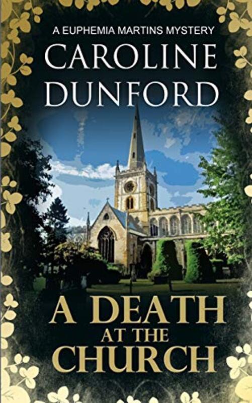 Book cover for "A Death at the Church" by Caroline Dunford