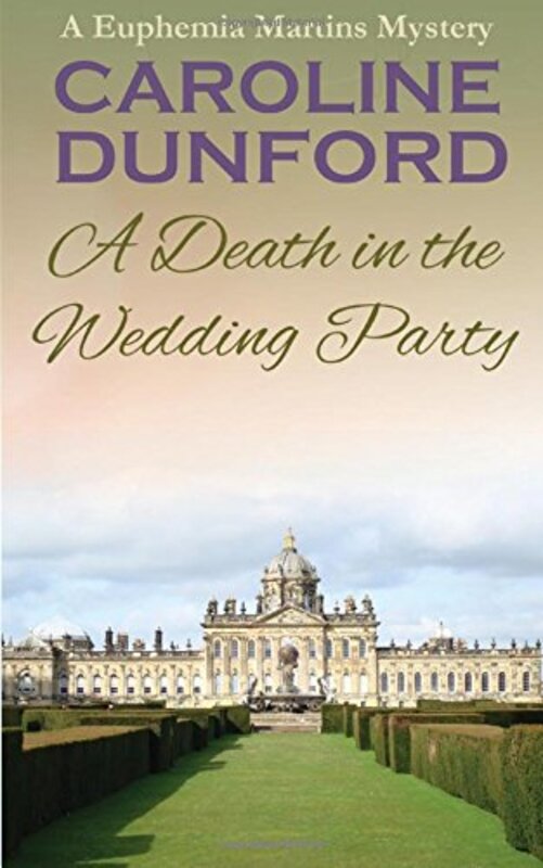 Book cover for "A Death in the Wedding Party" by Caroline Dunford