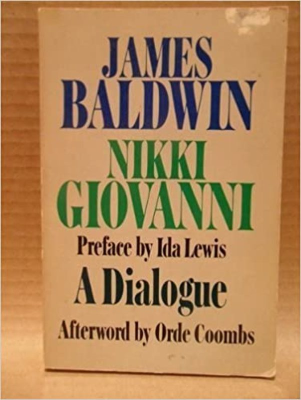 Book cover for "A Dialogue" by James Baldwin