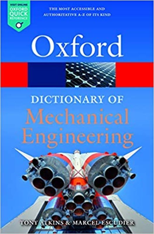 Book cover for "A Dictionary of Mechanical Engineering" by Marcel Escudier