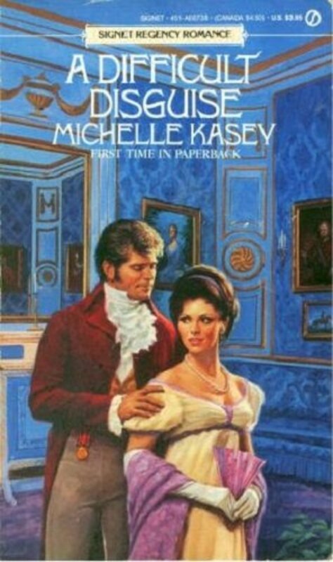 Book cover for "A Difficult Disguise" by Kasey Michaels