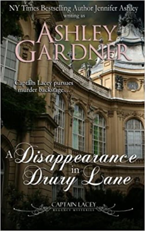 Book cover for "A Disappearance in Drury Lane" by Ashley Gardner