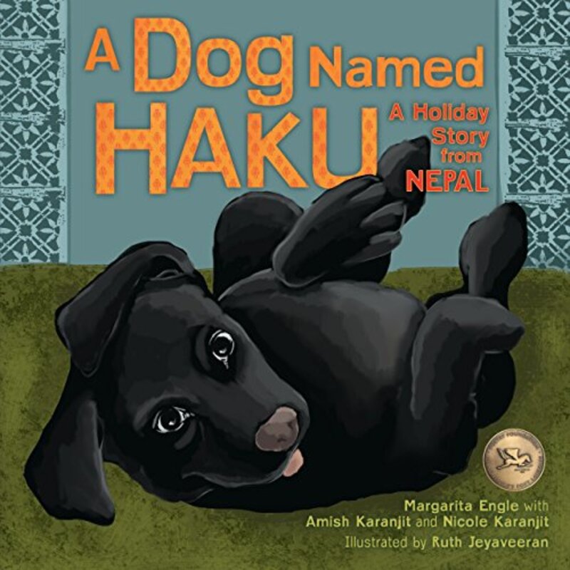 Book cover for "A Dog Named Haku" by Margarita Engle