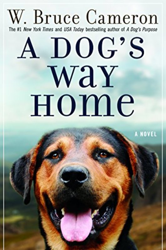 Book cover for "A Dog's Way Home" by W Bruce Cameron