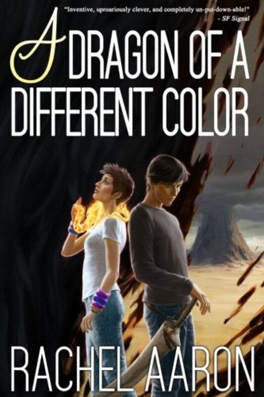 Book cover for "A Dragon of a Different Color" by Rachel Aaron