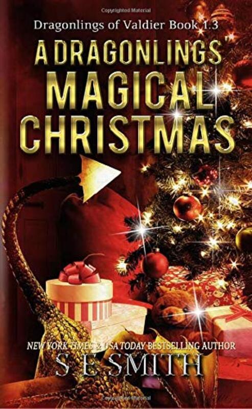 Book cover for "A Dragonlings' Magical Christmas" by S E Smith