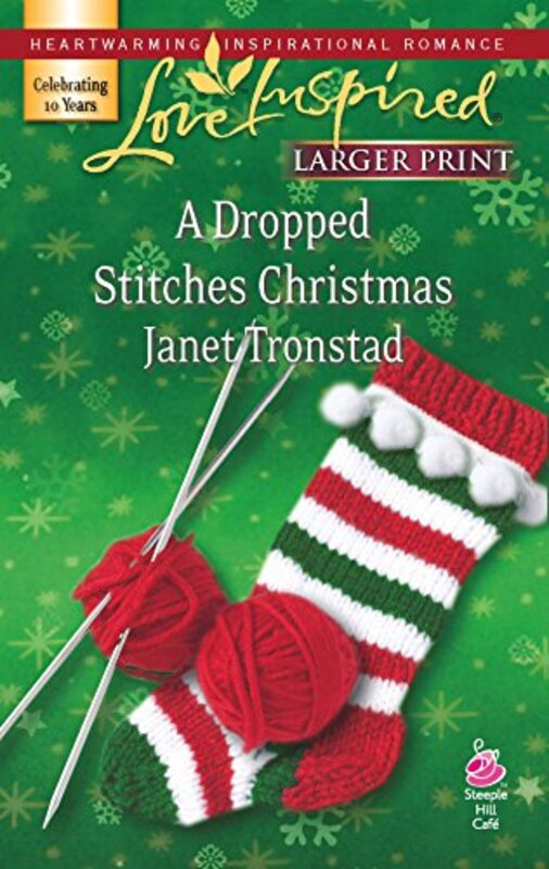 Book cover for "A Dropped Stitches Christmas" by Janet Tronstad