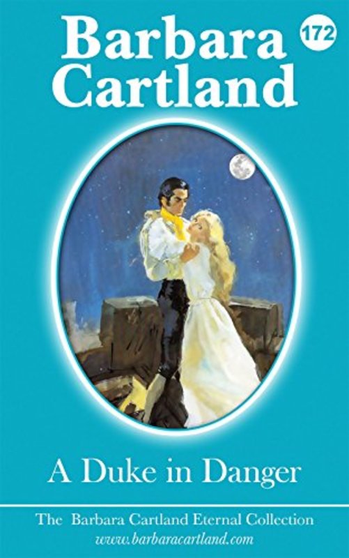 Book cover for "A Duke in Danger" by Barbara Cartland