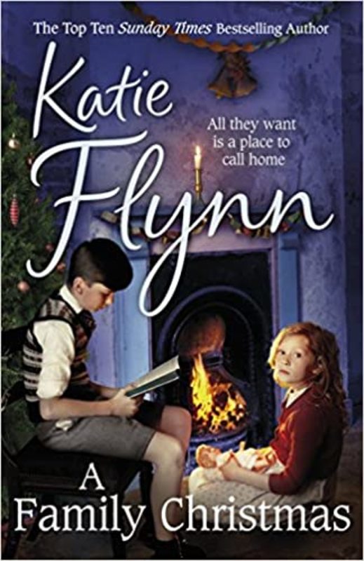 Book cover for "A Family Christmas" by Katie Flynn