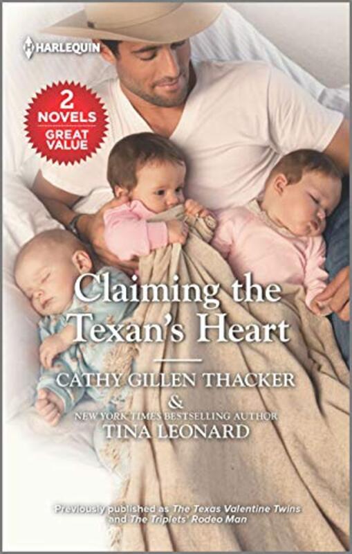 Book cover for "A Family for the Texan" by Cathy Gillen Thacker