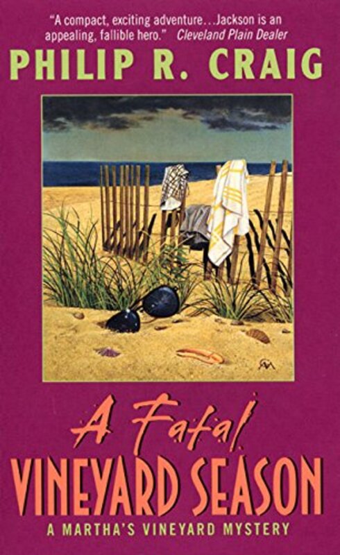 Book cover for "A Fatal Vineyard Season" by Philip R Craig