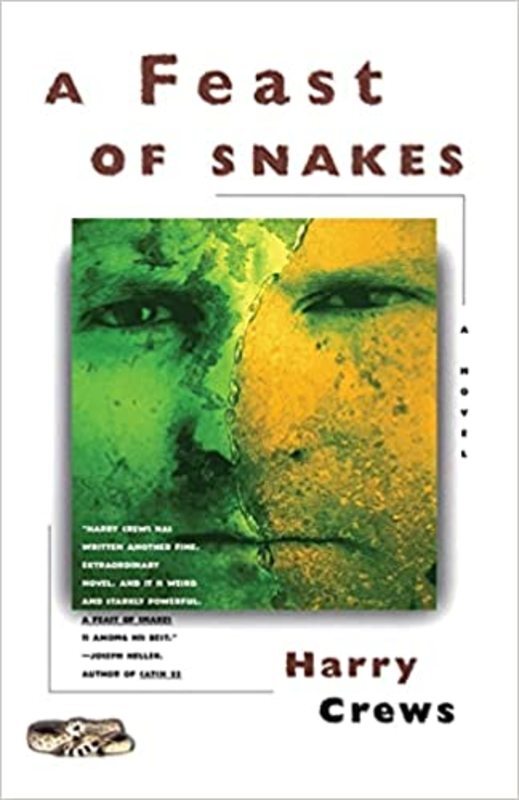 Book cover for "A Feast of Snakes" by Harry Crews