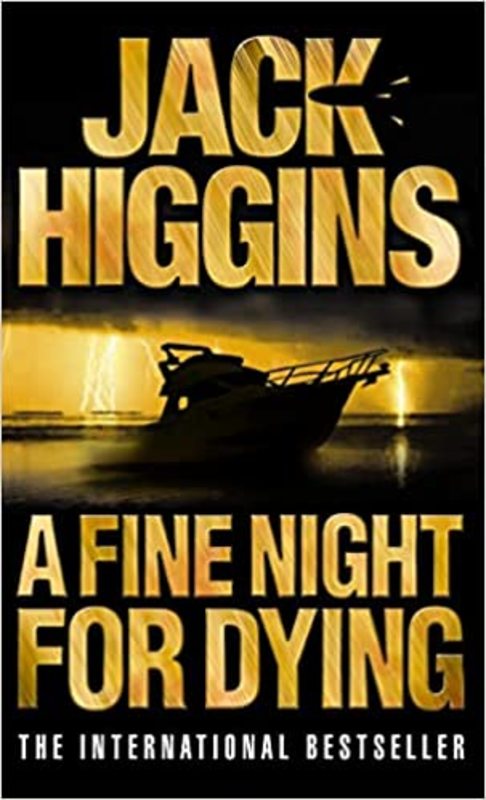Book cover for "A Fine Night for Dying" by Jack Higgins