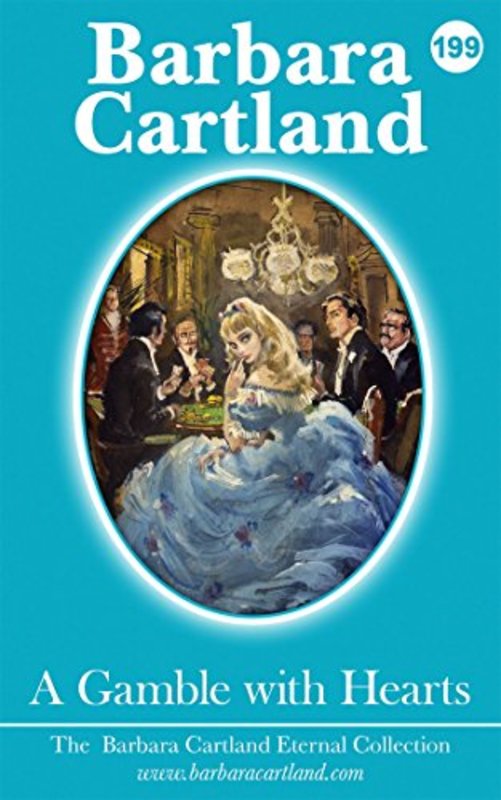 Book cover for "A Gamble with Hearts" by Barbara Cartland