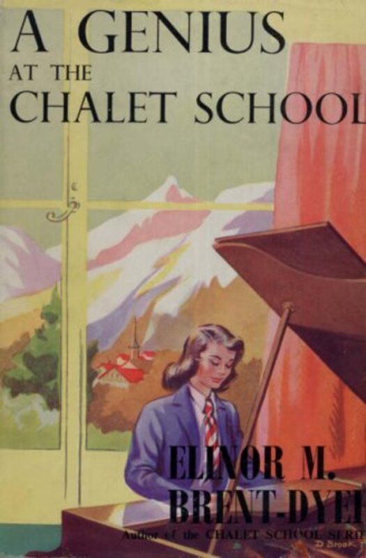 Book cover for "A Genius at the Chalet School" by Elinor M Brent Dyer