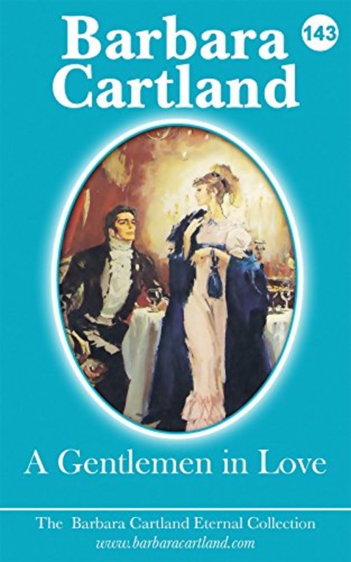 Book cover for "A Gentlemen In Love" by Barbara Cartland