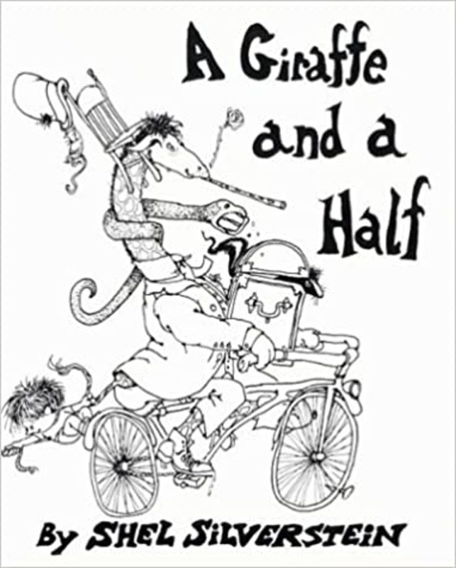 Book cover for "A Giraffe and a Half" by Shel Silverstein