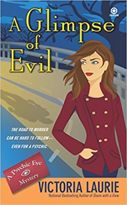 Book cover for "A Glimpse of Evil" by Victoria Laurie