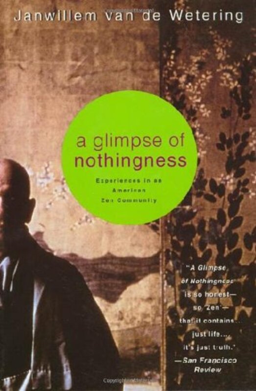 Book cover for "A Glimpse of Nothingness" by Janwillem van de Wetering