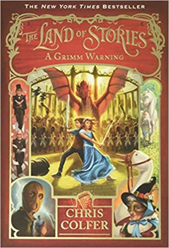 Book cover for "A Grimm Warning" by Chris Colfer