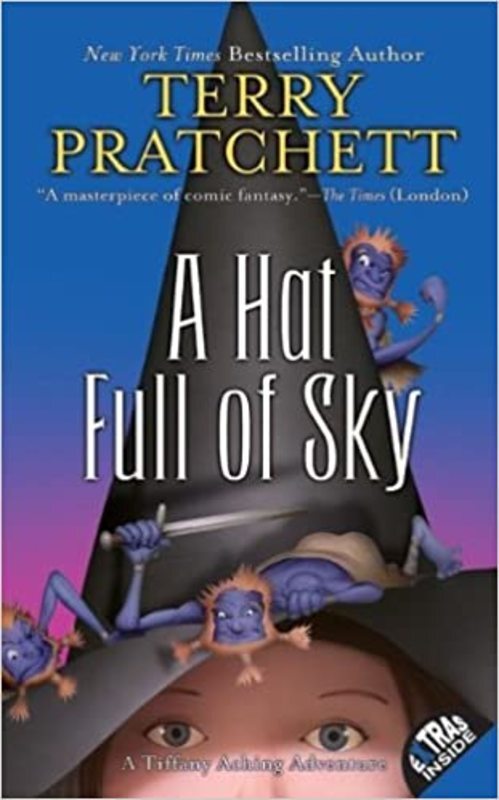 Book cover for "A Hat Full of Sky" by Terry Pratchett