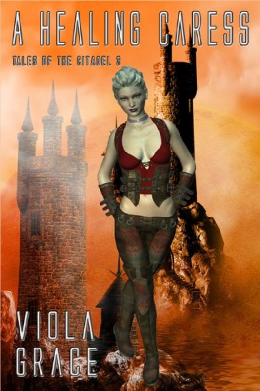 Book cover for "A Healing Caress" by Viola Grace