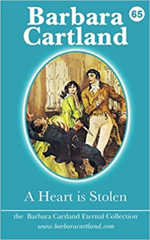 Book cover for "A Heart Is Stolen" by Barbara Cartland